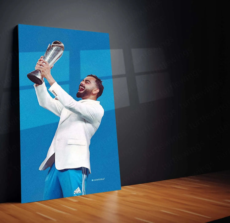 Virat Kohli | Indian Team Champions Trophy 2025 Winner | Metal Poster