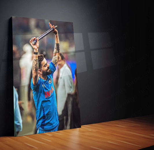 Virat Kohli | Indian Team Champions Trophy 2025 Winner | Metal Poster