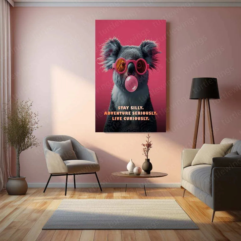 Koala Portrait – Anthony Burrill Style Artwork by Pinch - TURTLEWINGS 