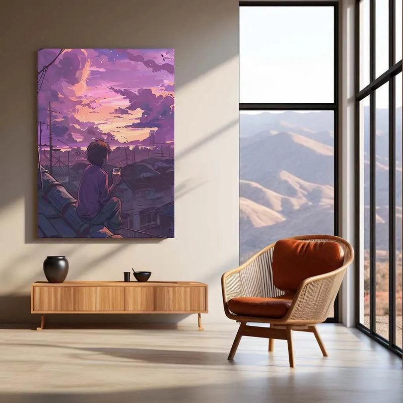 Pink Aesthetic Metal Poster – Elegant & Modern Wall Art - TURTLEWINGS 