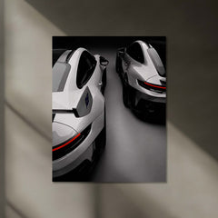 Porsche 911 GT3 RS LED Neon Metal Frame | Twin Supercar Rear View Wall Light | Premium LED Metal Artwork