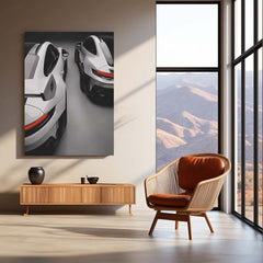 Porsche 911 GT3 RS LED Neon Metal Frame | Twin Supercar Rear View Wall Light | Premium LED Metal Artwork