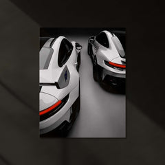 Porsche 911 GT3 RS LED Neon Metal Frame | Twin Supercar Rear View Wall Light | Premium LED Metal Artwork