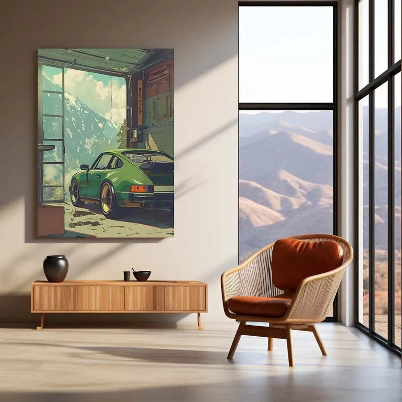 Porsche Art Metal Poster – Luxury Sports Car Wall Decor 2 - TURTLEWINGS 