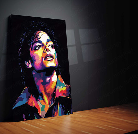 Michael Jackson Metal Poster | King of Pop Wall Art | Iconic Music Legend Decor