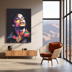 Michael Jackson Metal Poster | King of Pop Wall Art | Iconic Music Legend Decor - TURTLEWINGS 