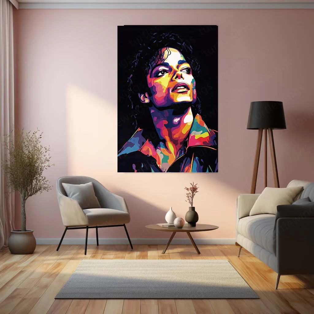 Michael Jackson Metal Poster | King of Pop Wall Art | Iconic Music