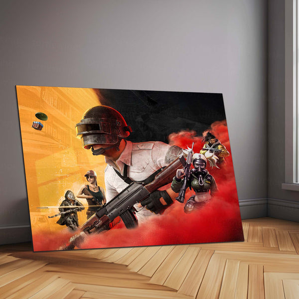 BGMI – Metal Frame | Battlegrounds Mobile India Wall Art | Gamer Poster for Setup & Esports Enthusiasts - TURTLEWINGS 