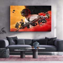 BGMI – Metal Frame | Battlegrounds Mobile India Wall Art | Gamer Poster for Setup & Esports Enthusiasts - TURTLEWINGS 