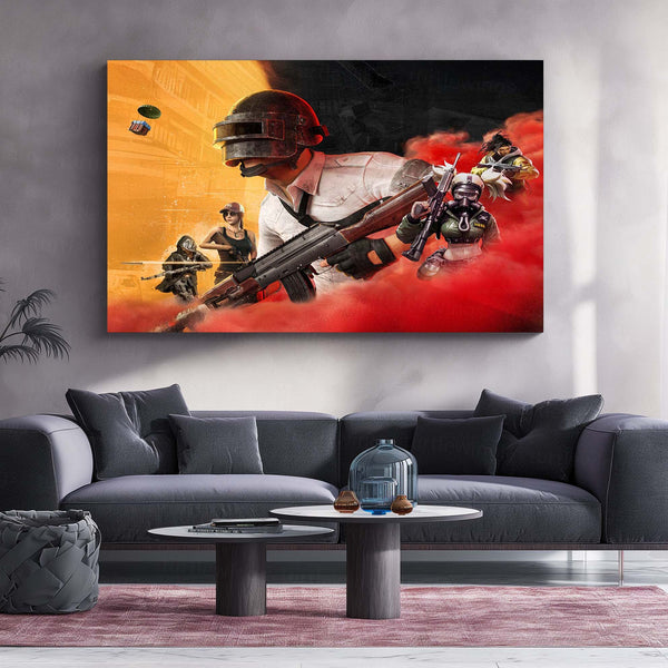 BGMI – Metal Frame | Battlegrounds Mobile India Wall Art | Gamer Poster for Setup & Esports Enthusiasts - TURTLEWINGS 