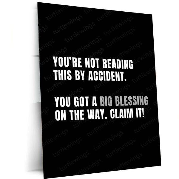 [Quote] – Motivational Metal Poster | Mindset x Visual Wall Art | Premium Aluminum Print