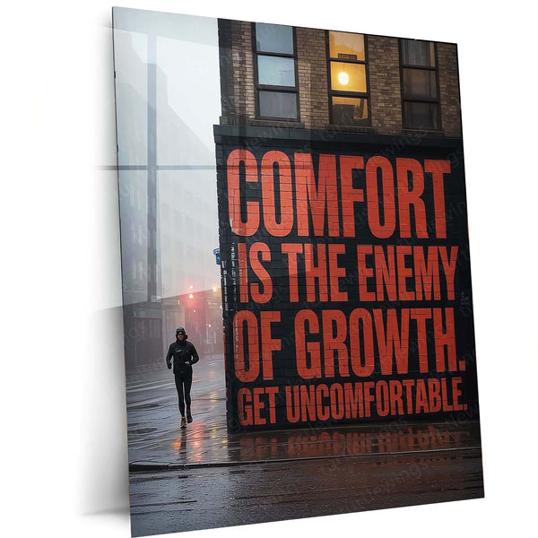 [Quote] – Motivational Metal Poster | Mindset x Visual Wall Art | Premium Aluminum Print 01