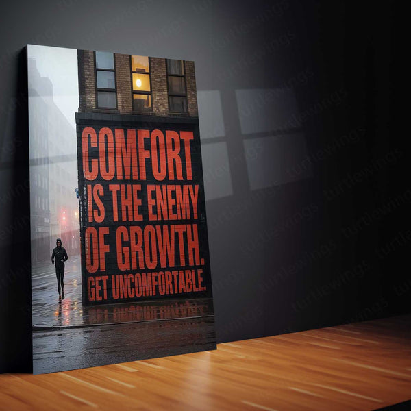 [Quote] – Motivational Metal Poster | Mindset x Visual Wall Art | Premium Aluminum Print 01