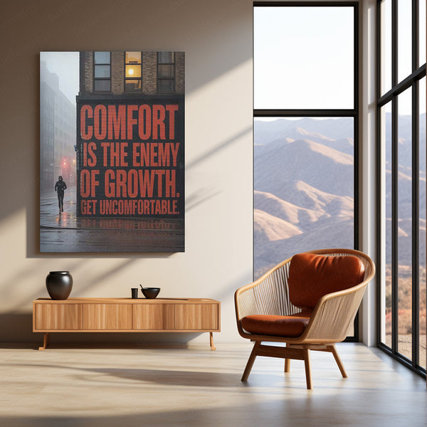 [Quote] – Motivational Metal Poster | Mindset x Visual Wall Art | Premium Aluminum Print 01