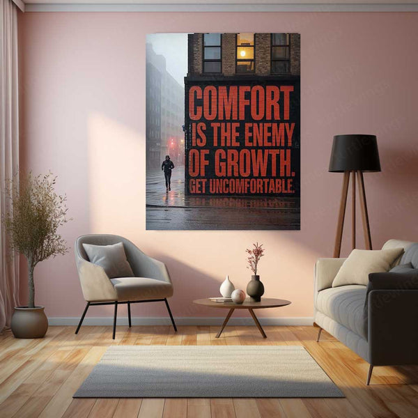 [Quote] – Motivational Metal Poster | Mindset x Visual Wall Art | Premium Aluminum Print 01