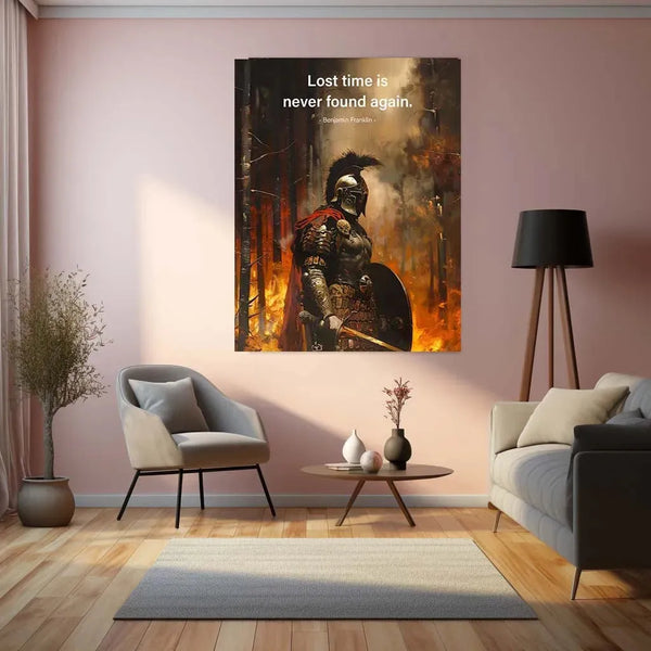 Spartan Warrior Metal Poster – 