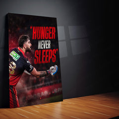 RCB virat Batting Celebration Metal Poster | IPL 2026 Cricket Champion Wall Art for Fans 04