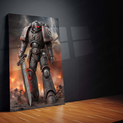 Warhammer 40k  | Epic Battle Scene Metal Poster | HD Metal Wall Frame for Gamers & Collectors 04