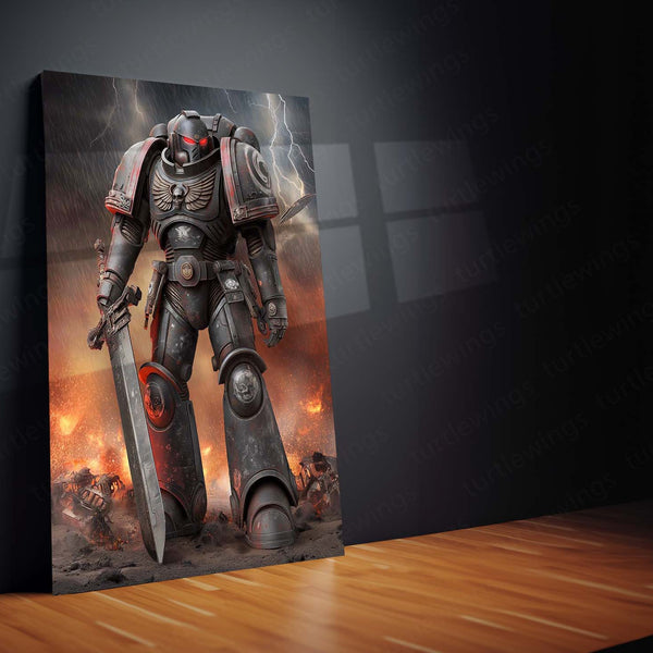 Warhammer 40k  | Epic Battle Scene Metal Poster | HD Metal Wall Frame for Gamers & Collectors 04
