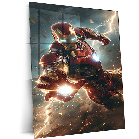 Iron Man Metal Poster - TURTLEWINGS 