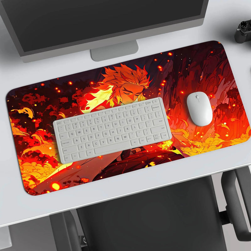 rengoku demons layer anime deskmat - TURTLEWINGS 