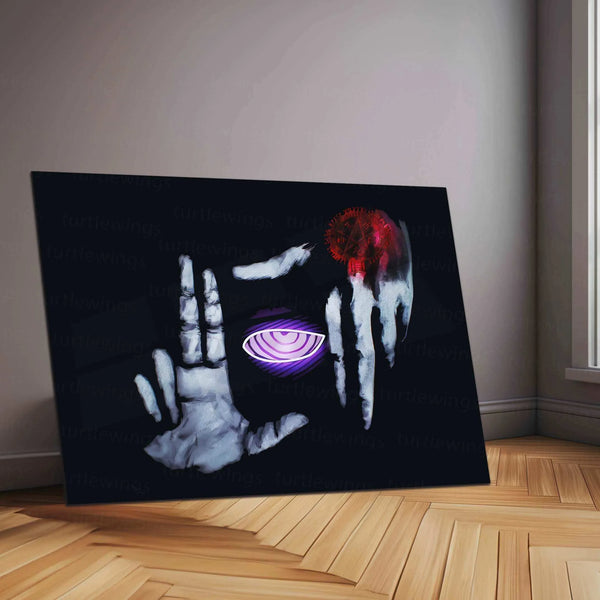 Rinnegan Neon LED Metal Poster - TURTLEWINGS 