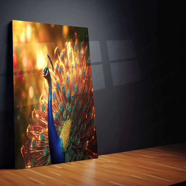 Vastu Collection -Elegant Peacock Metal Frames for Prosperity and Harmony 1 - TURTLEWINGS 