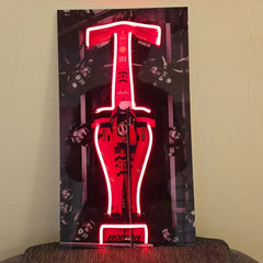 LED | F1 Ferrari Charles Leclerc LED Metal Frame | F1 Racing Art with LED Glow - TURTLEWINGS 