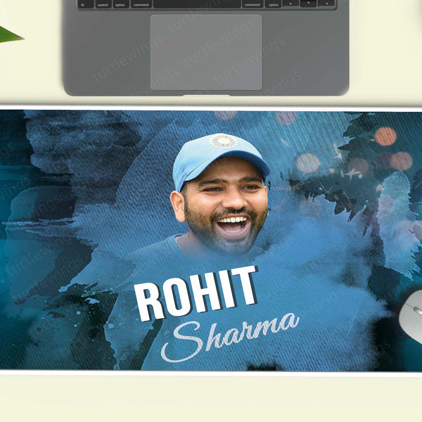 Rohit Sharma Deskmat – Mouse Pad for Office & Gaming | Smooth Surface, Non-Slip Base, Premium Print