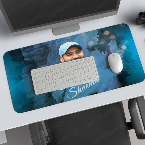 Rohit Sharma Deskmat – Mouse Pad for Office & Gaming | Smooth Surface, Non-Slip Base, Premium Print