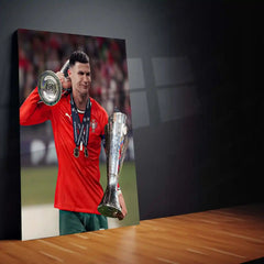 Football | 🏆 Cristiano Ronaldo Wins 2025 UEFA Nations League – Metal Poster | Football Glory Wall Art 02 - TURTLEWINGS 