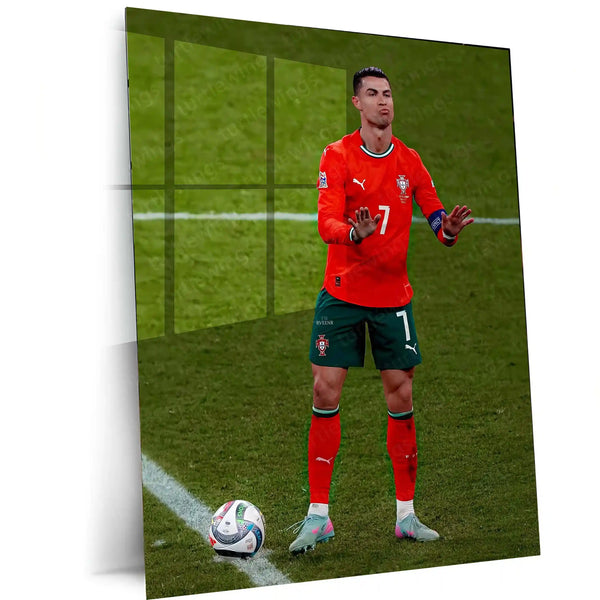 Football | 🏆 Cristiano Ronaldo Wins 2025 UEFA Nations League – Metal Poster | Football Glory Wall Art 03 - TURTLEWINGS 