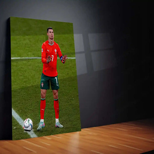 Football | 🏆 Cristiano Ronaldo Wins 2025 UEFA Nations League – Metal Poster | Football Glory Wall Art 03 - TURTLEWINGS 