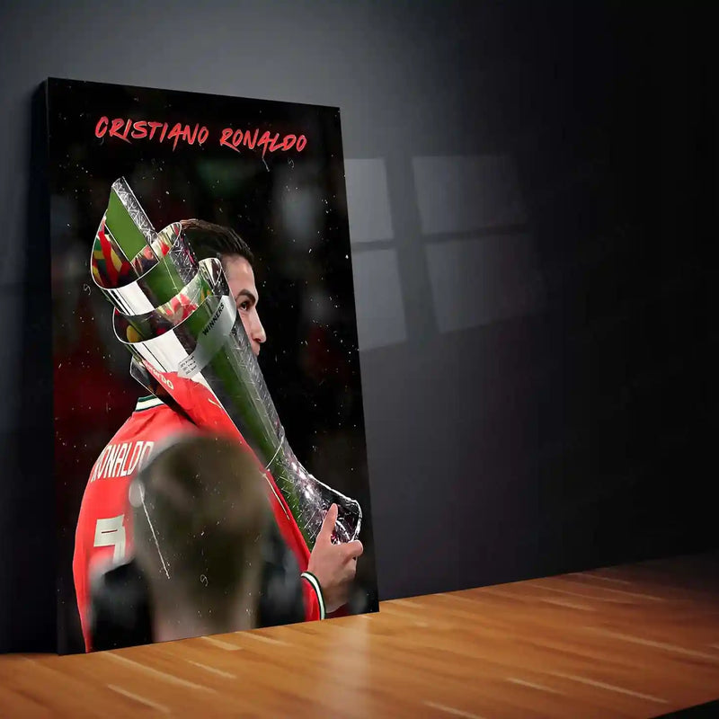 Football | 🏆 Cristiano Ronaldo Wins 2025 UEFA Nations League – Metal Poster | Football Glory Wall Art 04 - TURTLEWINGS 
