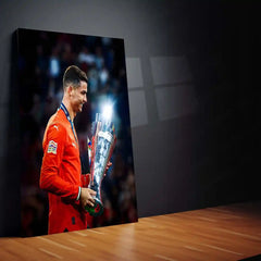 Football | 🏆 Cristiano Ronaldo Wins 2025 UEFA Nations League – Metal Poster | Football Glory Wall Art 05 - TURTLEWINGS 