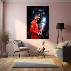 Football | 🏆 Cristiano Ronaldo Wins 2025 UEFA Nations League – Metal Poster | Football Glory Wall Art 05 - TURTLEWINGS 