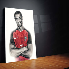 Cristiano Ronaldo – Metal Frame | Iconic Football Wall Art 03 - TURTLEWINGS 