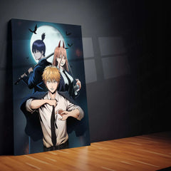 Anime Metal Poster | Chainsaw Man Metal Poster – Denji’s Rage Unleashed - TURTLEWINGS 