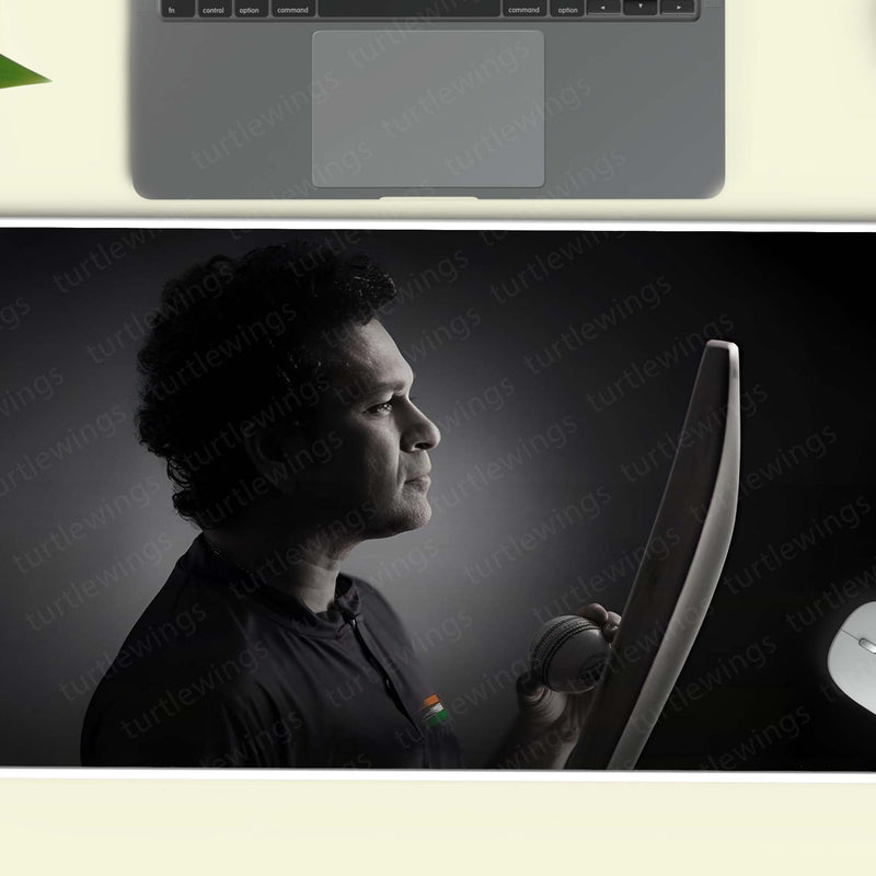 Sachin Tendulkar Deskmat – Mouse Pad for Office & Gaming | Smooth Surface, Non-Slip Base, Premium Print