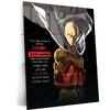 Saitama Metal Poster – One Punch, Infinite Power!