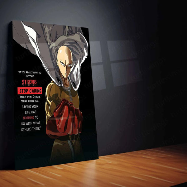 Saitama Metal Poster – One Punch, Infinite Power! - TURTLEWINGS 