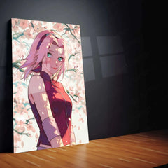 Sakura Haruno Metal Poster – Naruto | Beautiful Ninja Artwork | Inspirational Wall Decor - TURTLEWINGS 