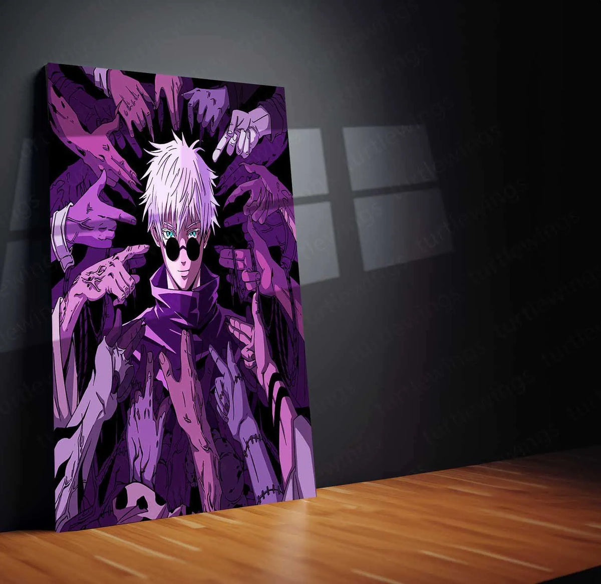 Satoru Gojo Jujutsu Kaisen Metal Poster | Infinity Sorcerer Wall Art ...