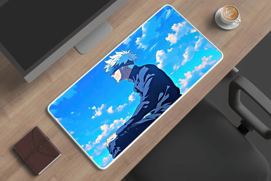 saturo gojo jujutsu kaisen anime deskmat