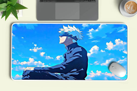 saturo gojo jujutsu kaisen anime deskmat