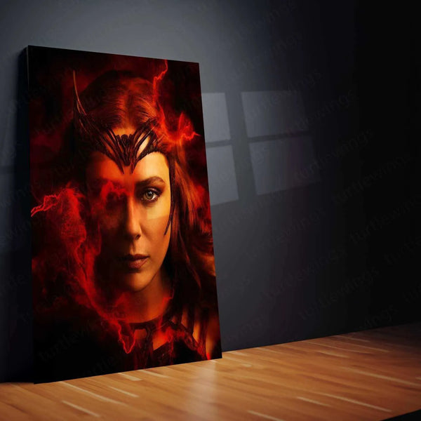 Scarlet Witch Metal Poster – Marvel | Powerful Wanda Maximoff Wall Art - TURTLEWINGS 