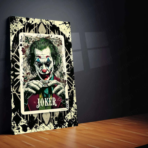 Joker-Inspired Playing Card Design - Craft Art Print - TURTLEWINGS 