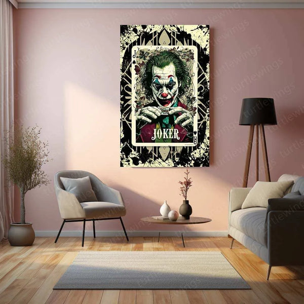 Joker-Inspired Playing Card Design - Craft Art Print - TURTLEWINGS 