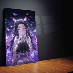 Shinobu Kocho Metal Poster – Demon Slayer | Beautiful Butterfly Hashira Wall Art | Anime Decor 2 - TURTLEWINGS 