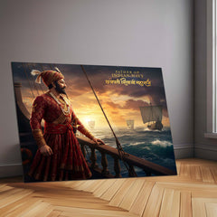 Chhatrapati Shivaji Maharaj Metal Frame | Warrior King Wall Art | Metal Frame 11
